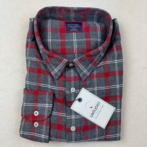 UNTUCKit Jaxon Mens XXX Large Tall Regular Fit Flannel Plaid Shirt
